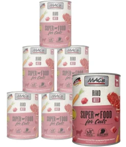 MAC's® MAC's CAT Nassfutter für Katzen, 6 x 800 g Hot