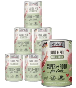 MAC's® MAC's CAT Nassfutter für Katzen Fleischmenü, 6 x 400 g Sale