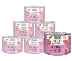 MAC's® Nassfutter Katze - MAC's CAT Nassfutter für Katzen Fleischmenü, 6 x 400 g