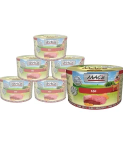 MAC's® Nassfutter Katze - MAC's CAT Nassfutter für Katzen Fleischmenü, 6 x 400 g