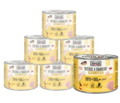 MAC's® Nassfutter Katze - MAC's CAT Nassfutter für Katzen Fleischmenü, 6 x 200 g