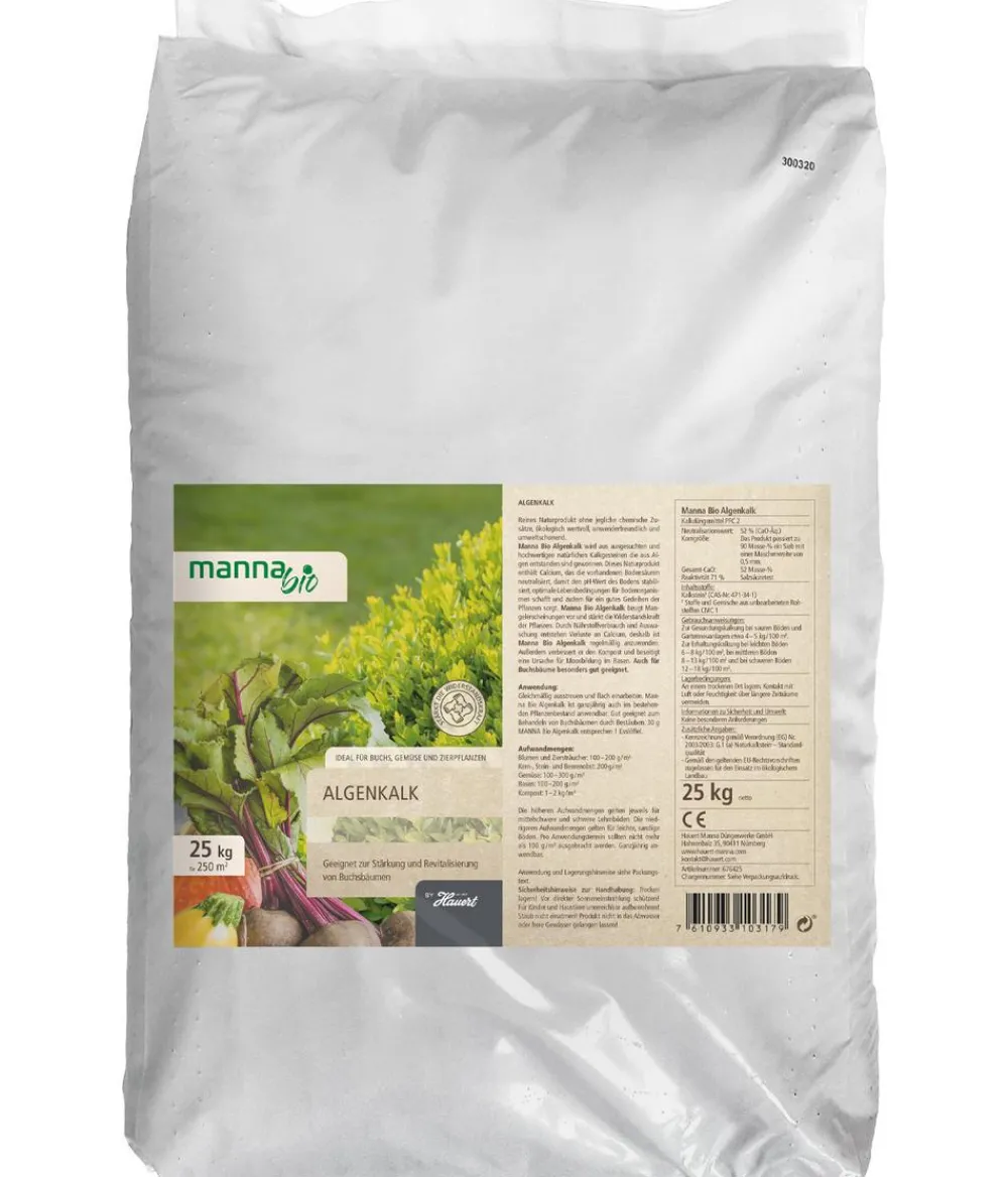 Manna Bio-Dünger - Bio Algenkalk, 25 kg