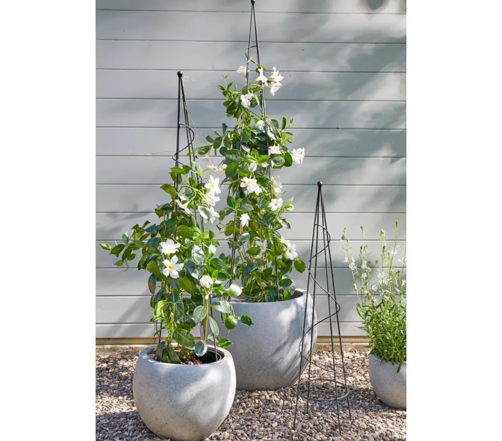 Dehner Metall-Obelisk Oxford Grau