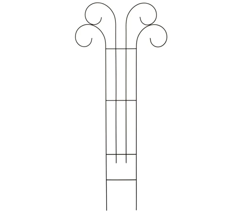 Dehner Rankgitter & Obelisken - Metall-Rankspalier Wellington, ca. B50/H100 cm Schwarz