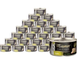 Miamor Nassfutter für Katzen Feine Filets naturelle, 24 x 80 g Best