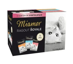 Miamor Nassfutter Katze - Nassfutter für Katzen Ragout Royale in Jelly Multipack, 12 x 100 g
