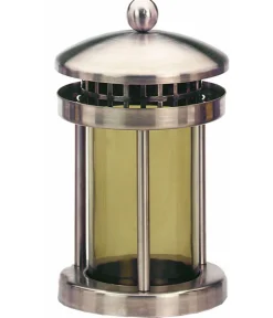 Moll Grabschmuck & Grabgestaltung - Grablampe, Edelstahl/Glas, , ca. H20 cm Silber