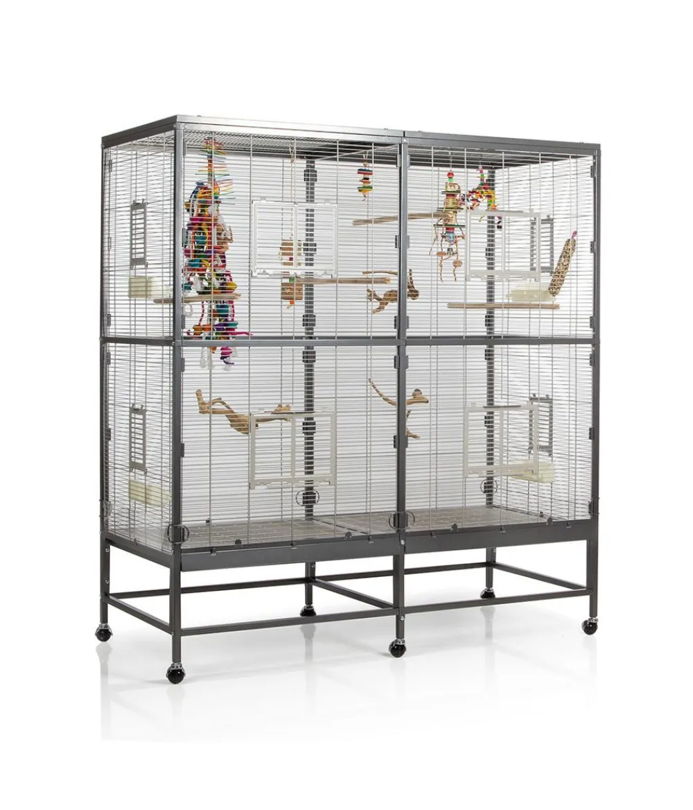 Montana Vogelvoliere Paradiso 150 Dunkelgrau New