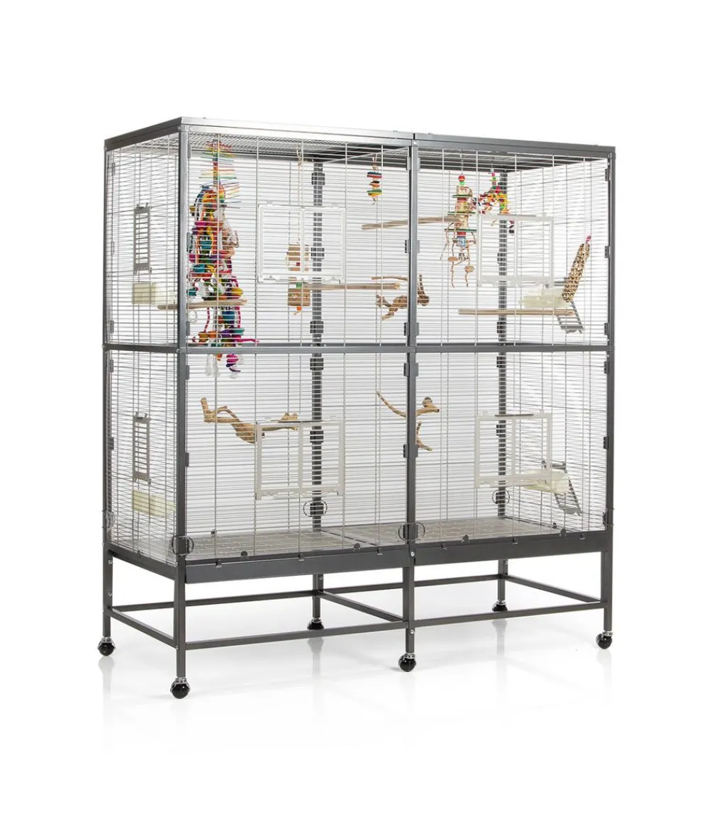 Montana Vogelvoliere Paradiso 150 Dunkelgrau New