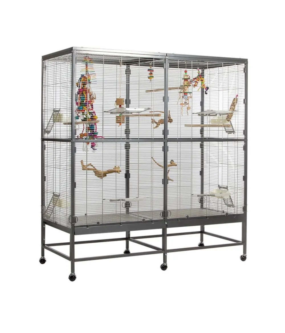 Montana Vogelvoliere Paradiso 150 Dunkelgrau New