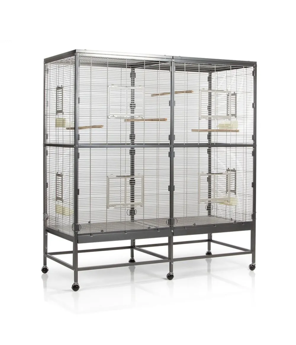 Montana Vogelvoliere Paradiso 150 Dunkelgrau New