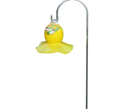 MP Glaszauber Gartenkugeln & Glas Deko - Glas-Miniglocke mit Stab, ca. Ø8/H65 cm