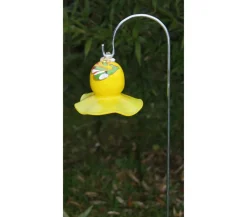 MP Glaszauber Gartenkugeln & Glas Deko - Glas-Miniglocke mit Stab, ca. Ø8/H65 cm