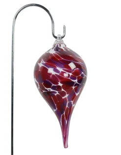 MP Glaszauber Gartenkugeln & Glas Deko > Glas-Minizwiebel mit Stab, ca. Ø10/H65 cm