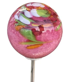 MP Glaszauber Gartenkugeln & Glas Deko - Rosenkugel, ca. Ø15 cm