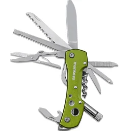 munkees® Mehr Transport & Unterwegs > Edelstahl-Taschenmesser LED, ca. B9,5/H1,6/T3,1 cm