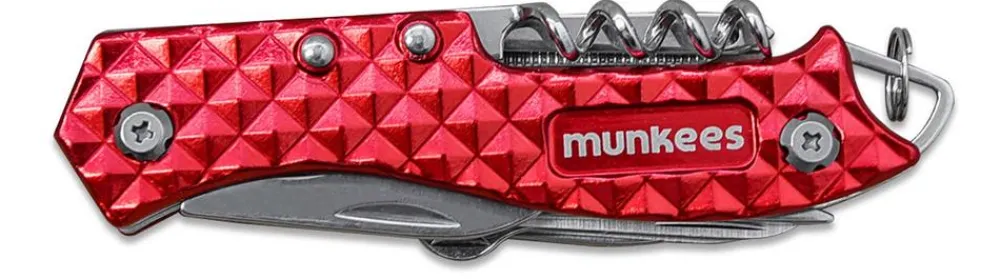 munkees® Mehr Transport & Unterwegs - Edelstahl-Taschenmesser Metall, ca. B9,5/H1,9/T2,6 cm