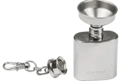 munkees® Mehr Transport & Unterwegs - Schlüsselanhänger Flachmann-Set Kippis, ca. B4,5/H8/T2,2 cm Silber