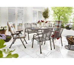 MWH Klapp-Gartensessel Savoy Grau Online