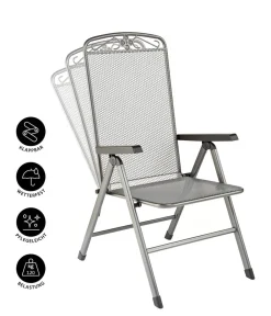 MWH Klapp-Gartensessel Savoy Grau Online