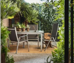 MWH Balkonmöbel Aluminium|Gartenstühle Aluminium - Klappsessel Elements