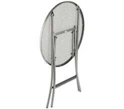 MWH Klapptische|Balkontische - Klapptisch Cafe Latte, ca. Ø60/H72 cm Grau
