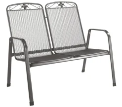MWH 2-Sitzer Gartenbänke|Gartenbänke Metall > Metall-Bank Savoy, 2-Sitzer