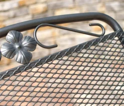 MWH Gartenstühle Metall|Relaxstühle - Metall-Relaxsessel Savoy Grau