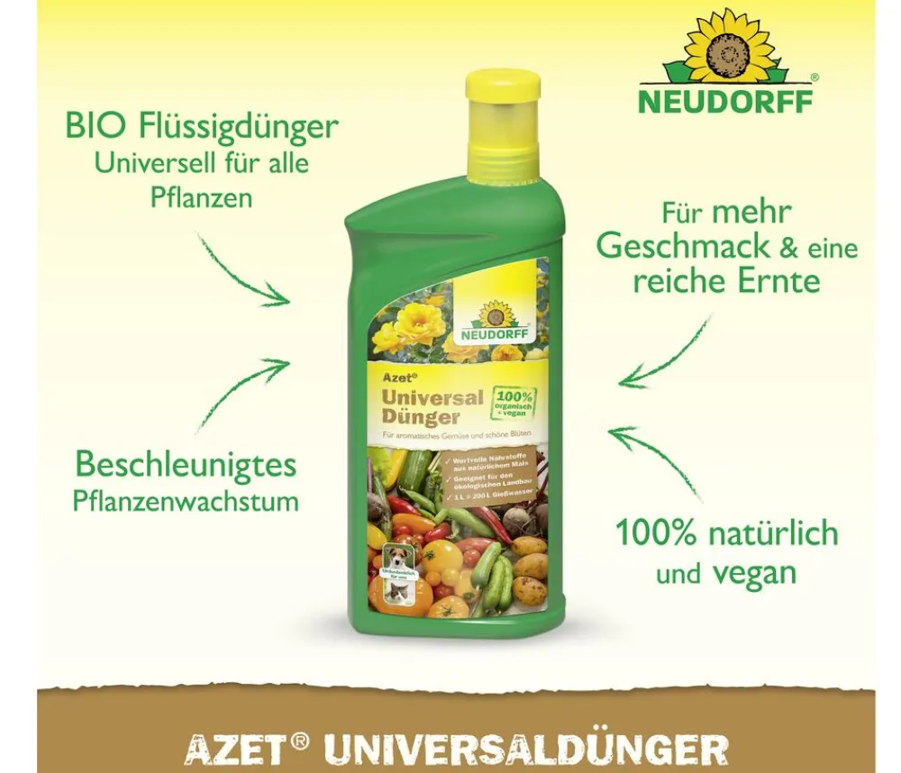 Neudorff Universaldünger - Azet® Universal Dünger, flüssig, 1 l