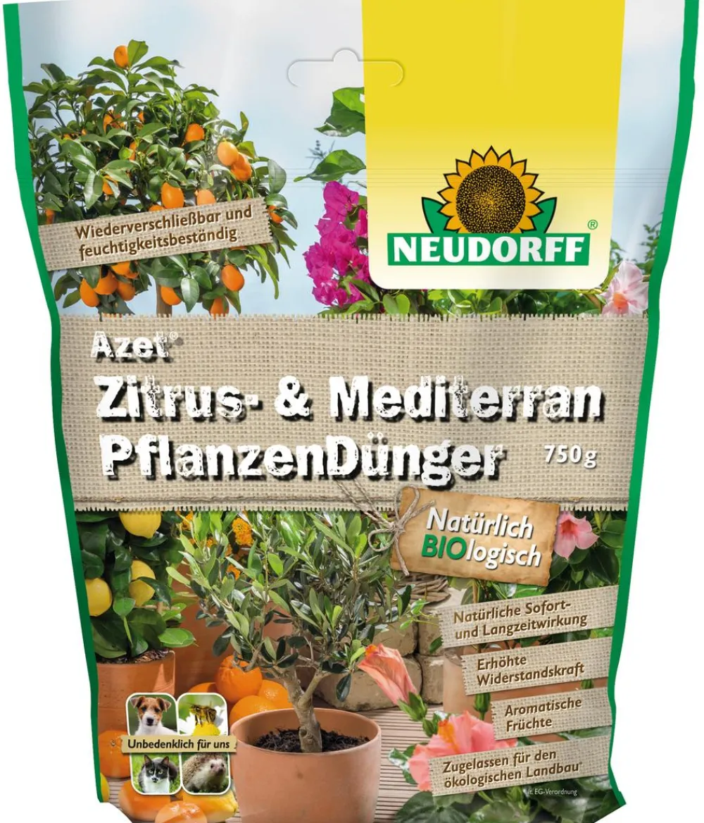 Neudorff Obst- & Gemüsedünger|Spezialdünger > Azet® Zitrus- und mediterraner Pflanzendünger, 750 g