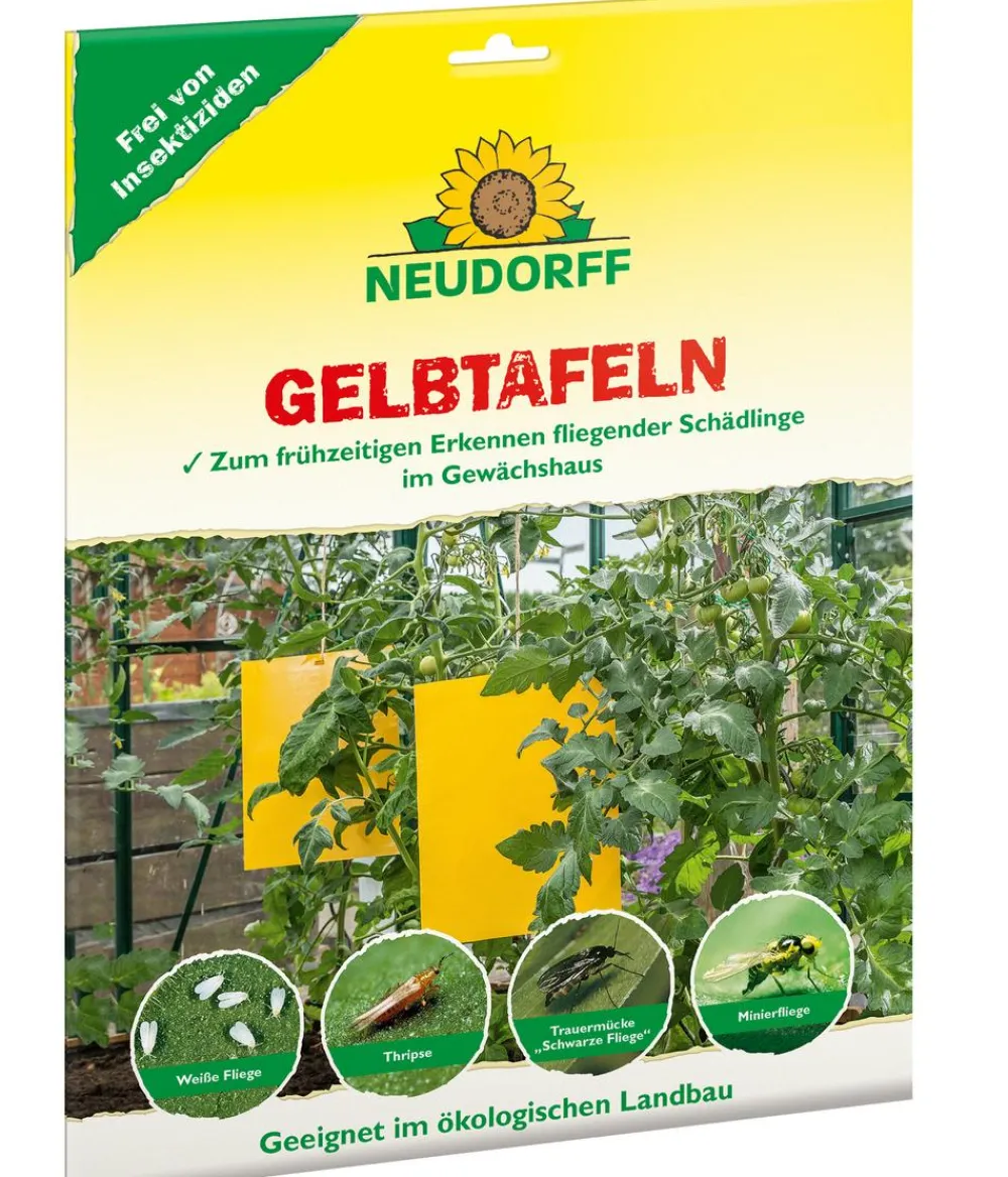 Neudorff Schädlingsbekämpfungsmittel|Insektenschutz & Fallen - Gelbtafeln, großformatig, 5 Stück