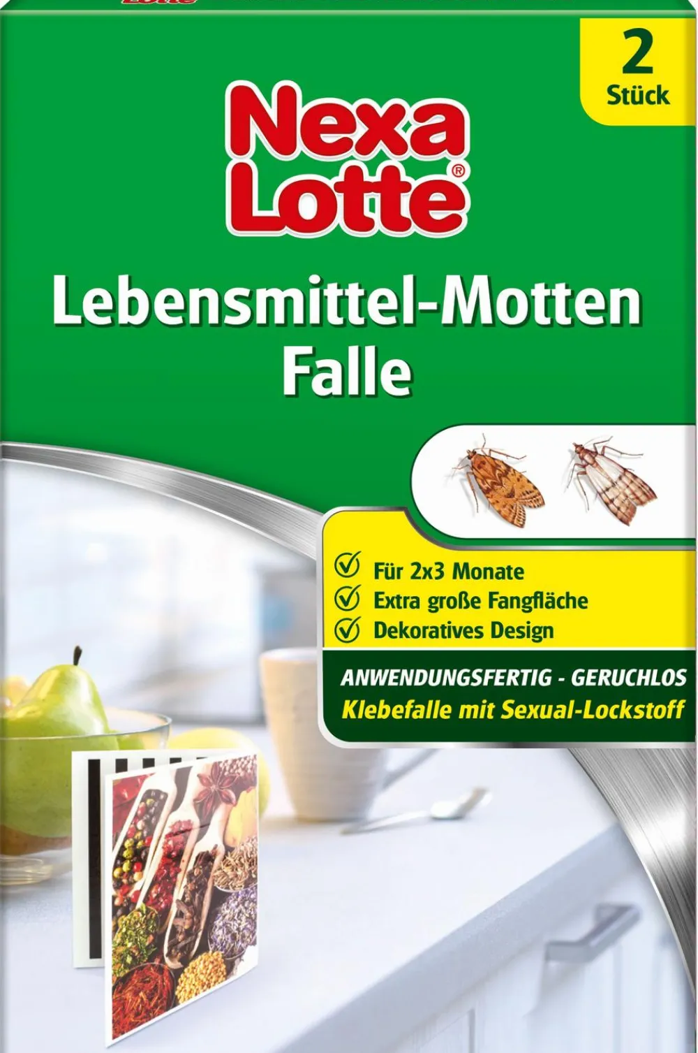 Nexa Lotte® Insektenschutz & Fallen > Lebensmittel-Motten Falle, 2 Stk.