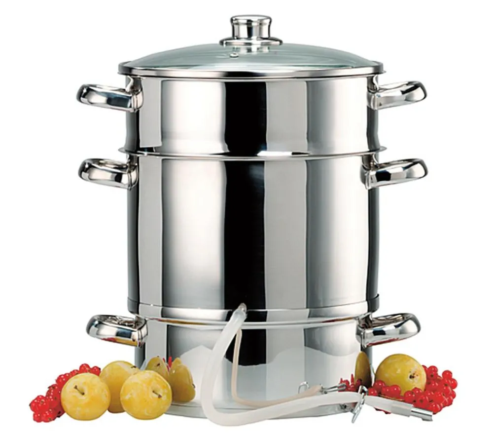 Nik. Schmitt Saft- & Weinherstellung > Edelstahl-Dampfentsafter, 8 l, ca. Ø26/H29 cm