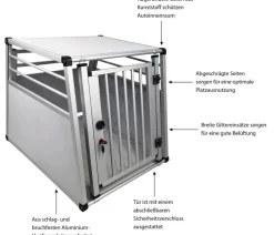 Nobby® Nobby Aluminium-Autotransportbox New Design, Silber Hot