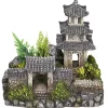 Nobby® Nobby Aquariumdeko Asiatischer Tempel mit Pflanzen, ca. B18,5/H17/T14,2 cm Sale