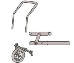 Nobby® Nobby Jogger-Umbausatz für Fahrradanhänger L Sale