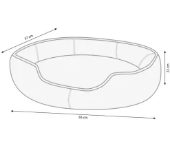 Nobby® Nobby Komfortbett Anda, oval, Rot Online