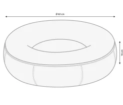 Nobby® Nobby Komfortbett Donut Jella, rund, Dunkelgrau Outlet