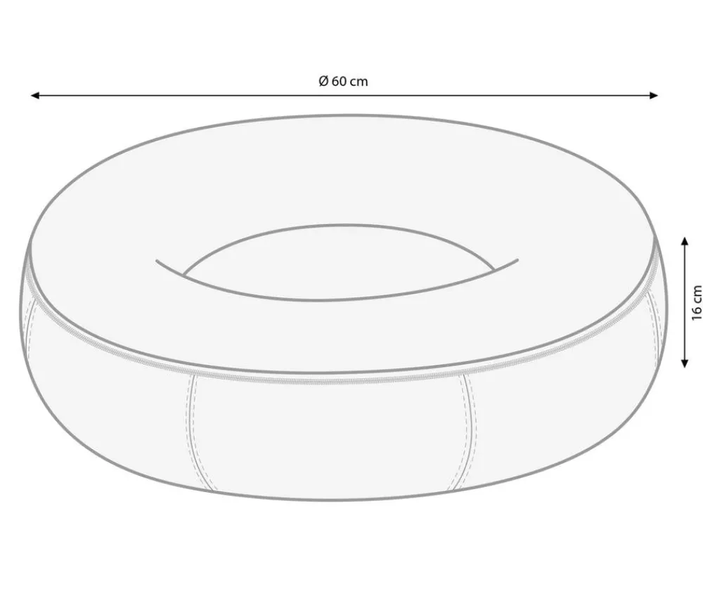 Nobby® Nobby Komfortbett Donut Jella, rund, Dunkelgrau Outlet