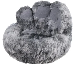 Nobby® Hundebetten & Körbe|Katzenbetten & Katzenkissen - Nobby Komfortbett Paw, rund, Grau