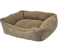 Nobby® Hundebetten & Körbe|Katzenbetten & Katzenkissen - Nobby Komfortbett Teddy, rechteckig, Taupe