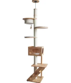 Nobby® Kratzbäume & Kratzmöbel - Nobby Kratzbaum Altai, , ca. B48/H211-257/T48 cm Creme