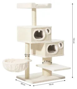 Nobby® Nobby Kratzbaum Binka, ca. B58/H152/T78 cm Creme Outlet
