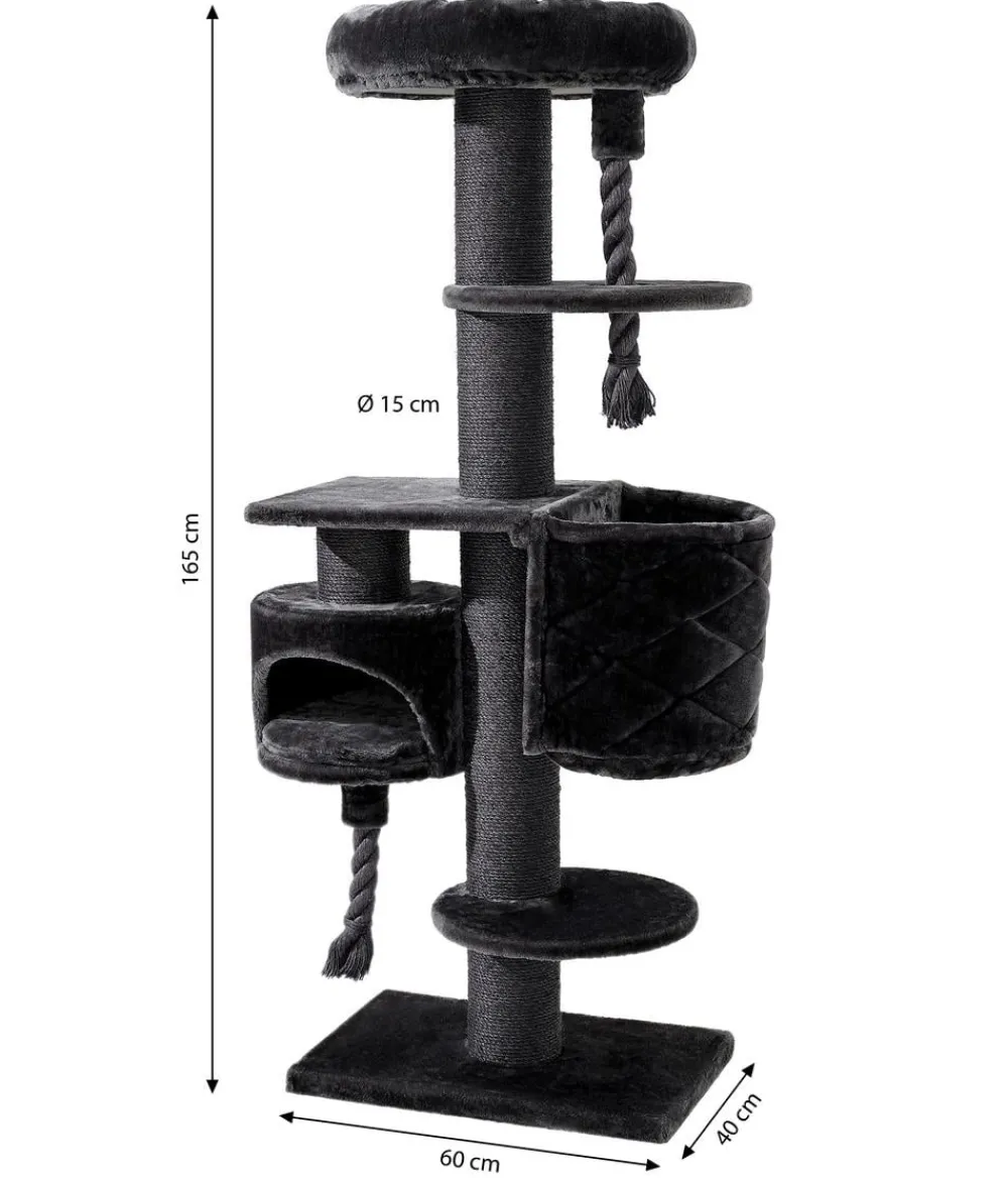 Nobby® Kratzbäume & Kratzmöbel - Nobby Kratzbaum Cupid XL, , ca. B60/H165/T40 cm Dunkelgrau