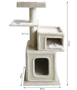 Nobby® Kratzbäume & Kratzmöbel - Nobby Kratzbaum Dados, , ca. B48/H139/T48 cm Creme