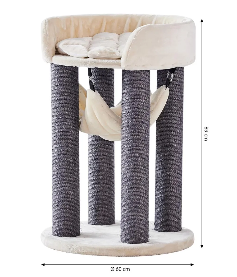 Nobby® Kratzbäume & Kratzmöbel - Nobby Kratzbaum Ela, ca. Ø60/H89 cm Creme