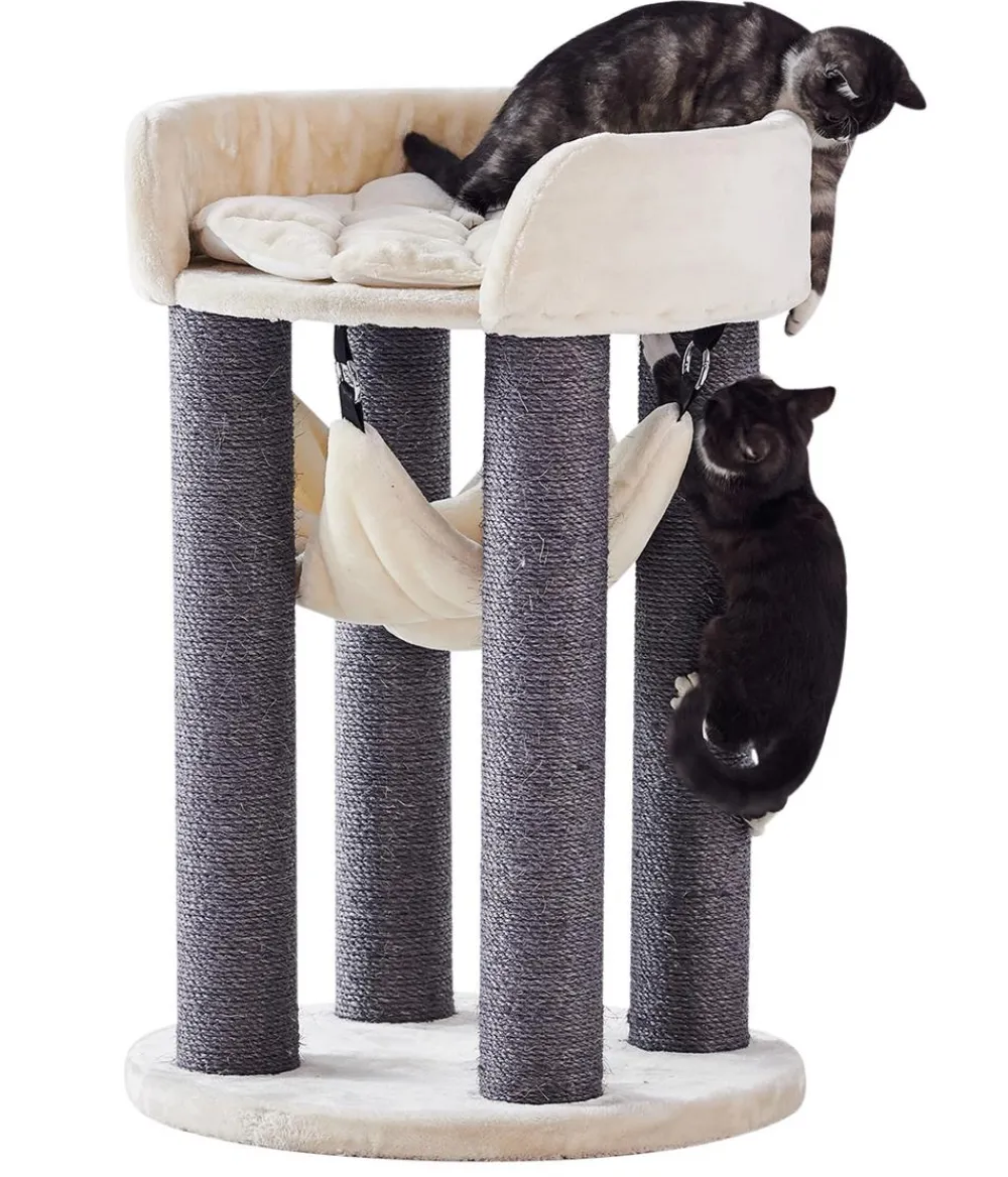 Nobby® Kratzbäume & Kratzmöbel - Nobby Kratzbaum Ela, ca. Ø60/H89 cm Creme