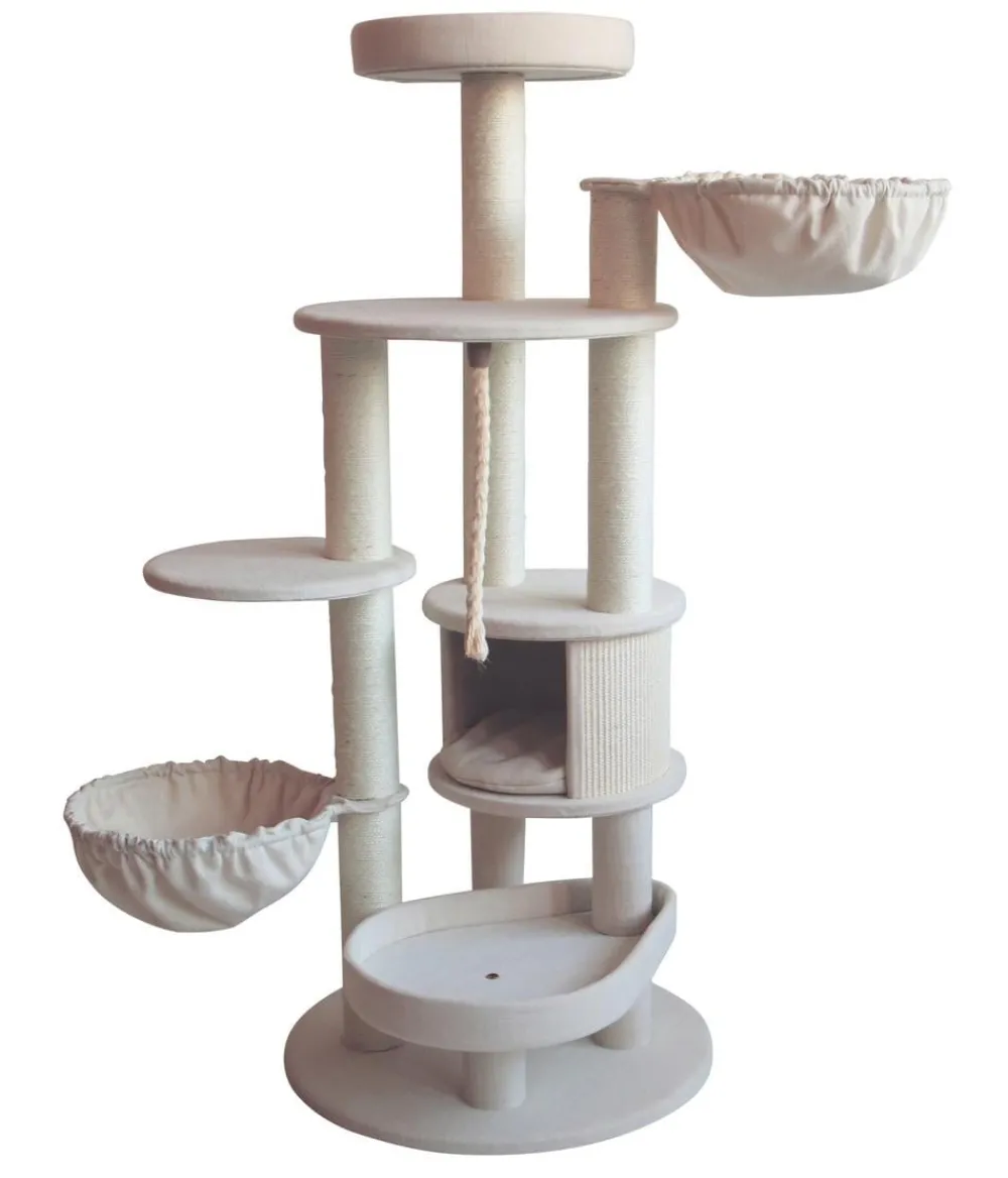 Nobby® Kratzbäume & Kratzmöbel - Nobby Kratzbaum Fida, , ca. B58/H141/T58 cm Creme
