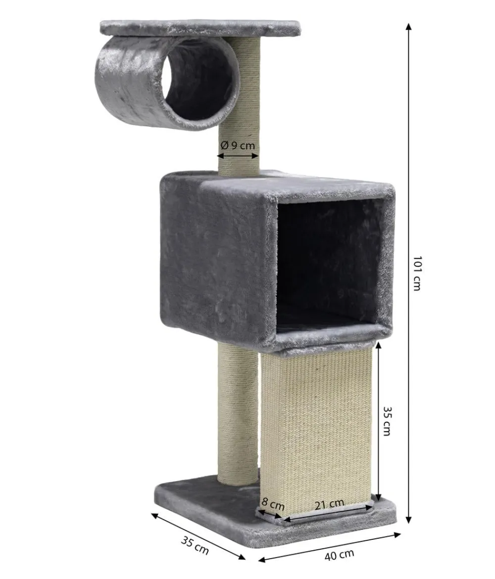 Nobby® Kratzbäume & Kratzmöbel - Nobby Kratzbaum Fina, ca. B35/H101/T40 cm Grau