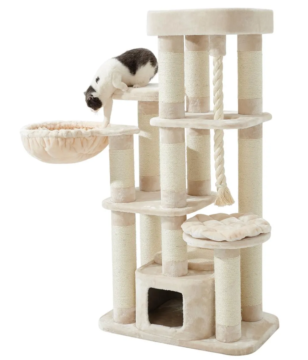 Nobby® Nobby Kratzbaum Fredo, ca. B85/H158/T50 cm Creme Clearance